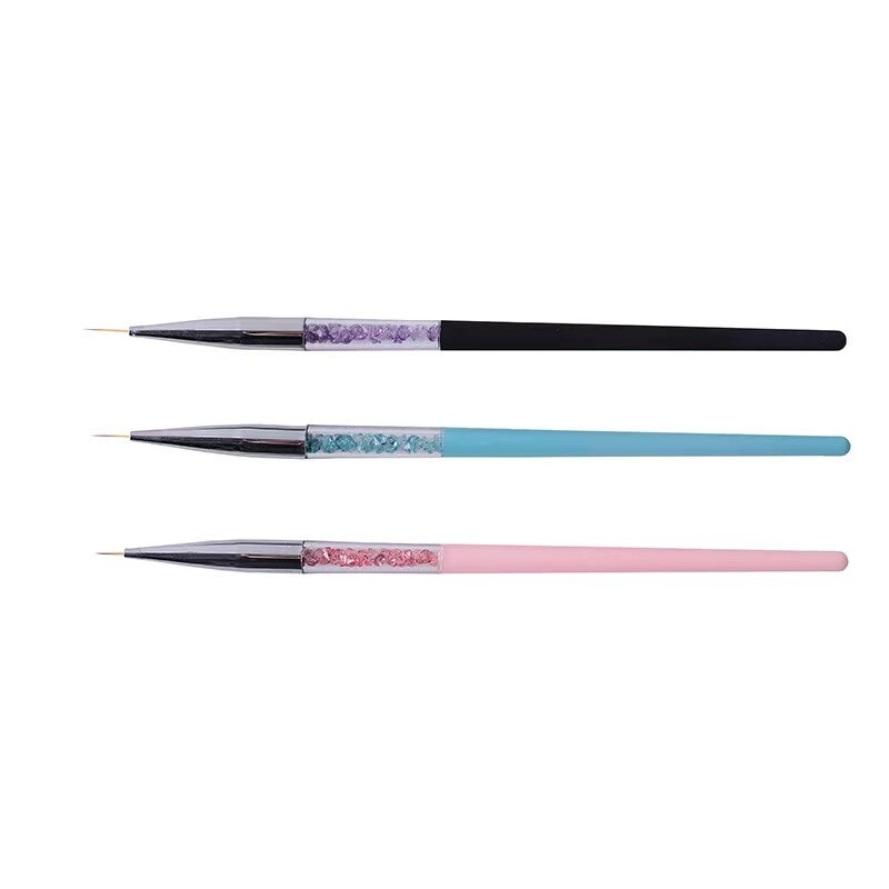 3pcs Different Colour Diamond Striping Brush