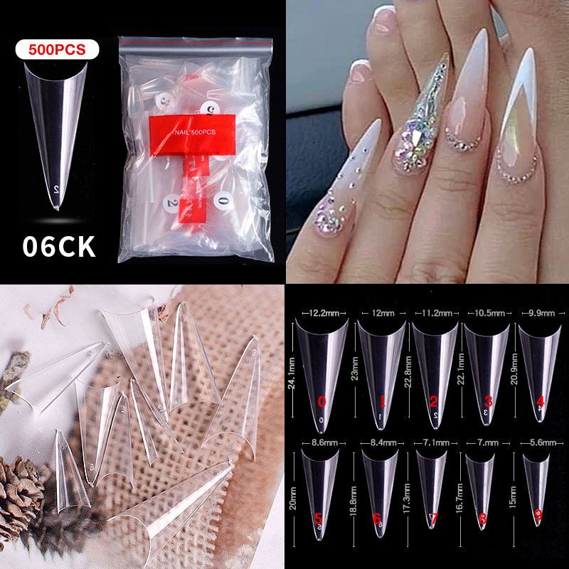 06# Nail Tips ( 500pcs/Packet )