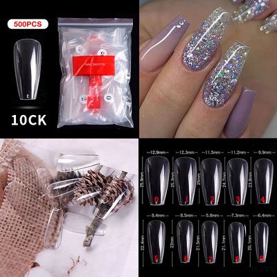 10# Nail Tips ( 500pcs/Packet )