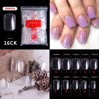 16# Nail Tips ( 500pcs/Packet )