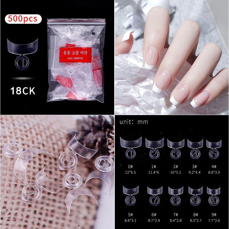 18# Nail Tips ( 500pcs/Packet )