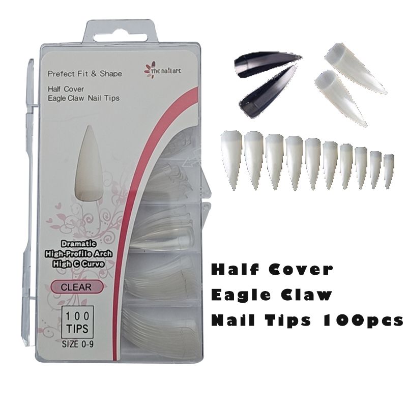 Clearance Sale - Half Cover Eagle Claw Tips 100pcs ( Buy One Get One For FREE )