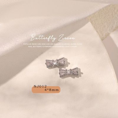 Nail Bow Tie 04# Rhinestone 2pcs