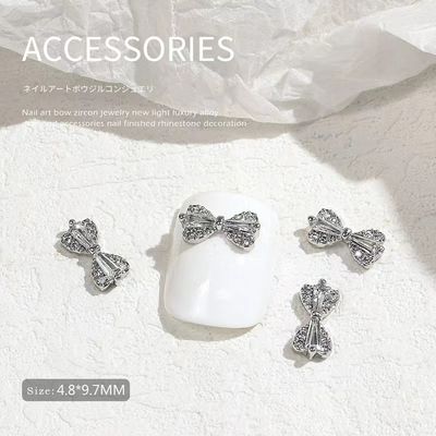 Nail Bow Tie 08# Rhinestone 2pcs