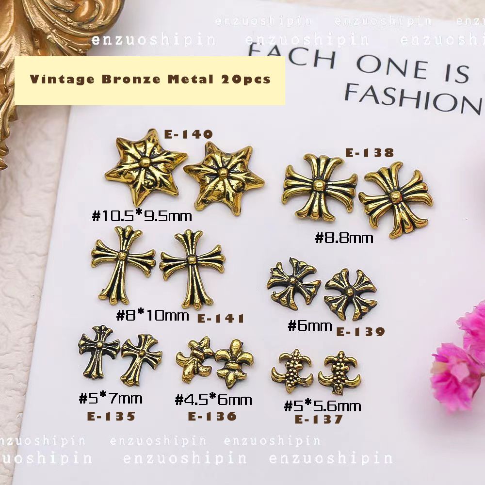 Vintage Bronze Metal 10pcs