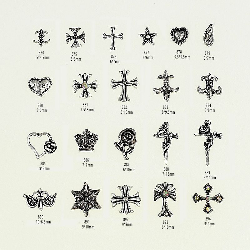 Chrome Hearts Retro Punk Style 10pcs