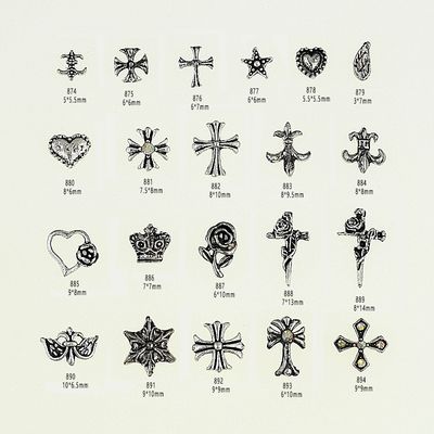 Chrome Hearts Retro Punk Style 10pcs