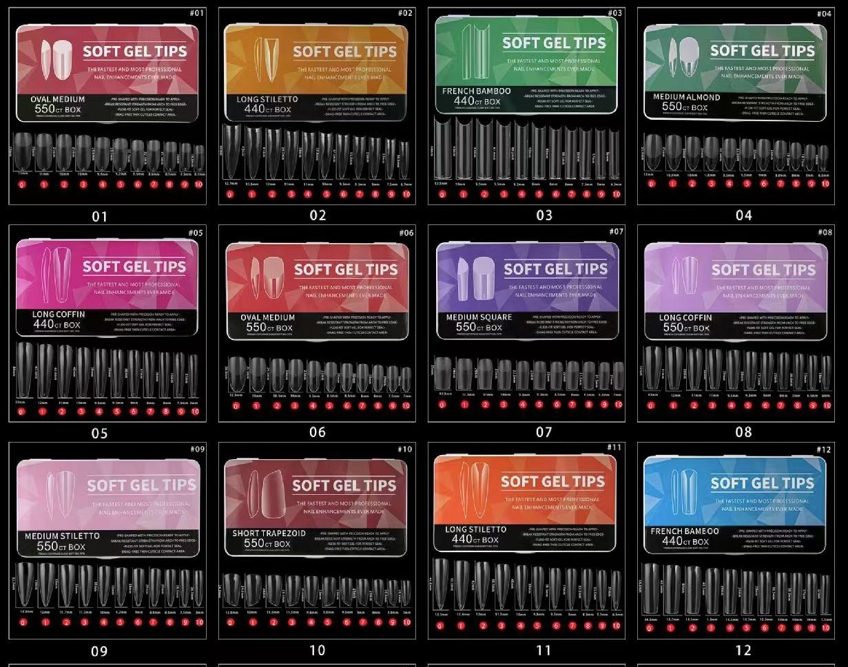 Soft Gel Tips 1-12