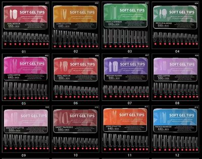 Soft Gel Tips 1-12