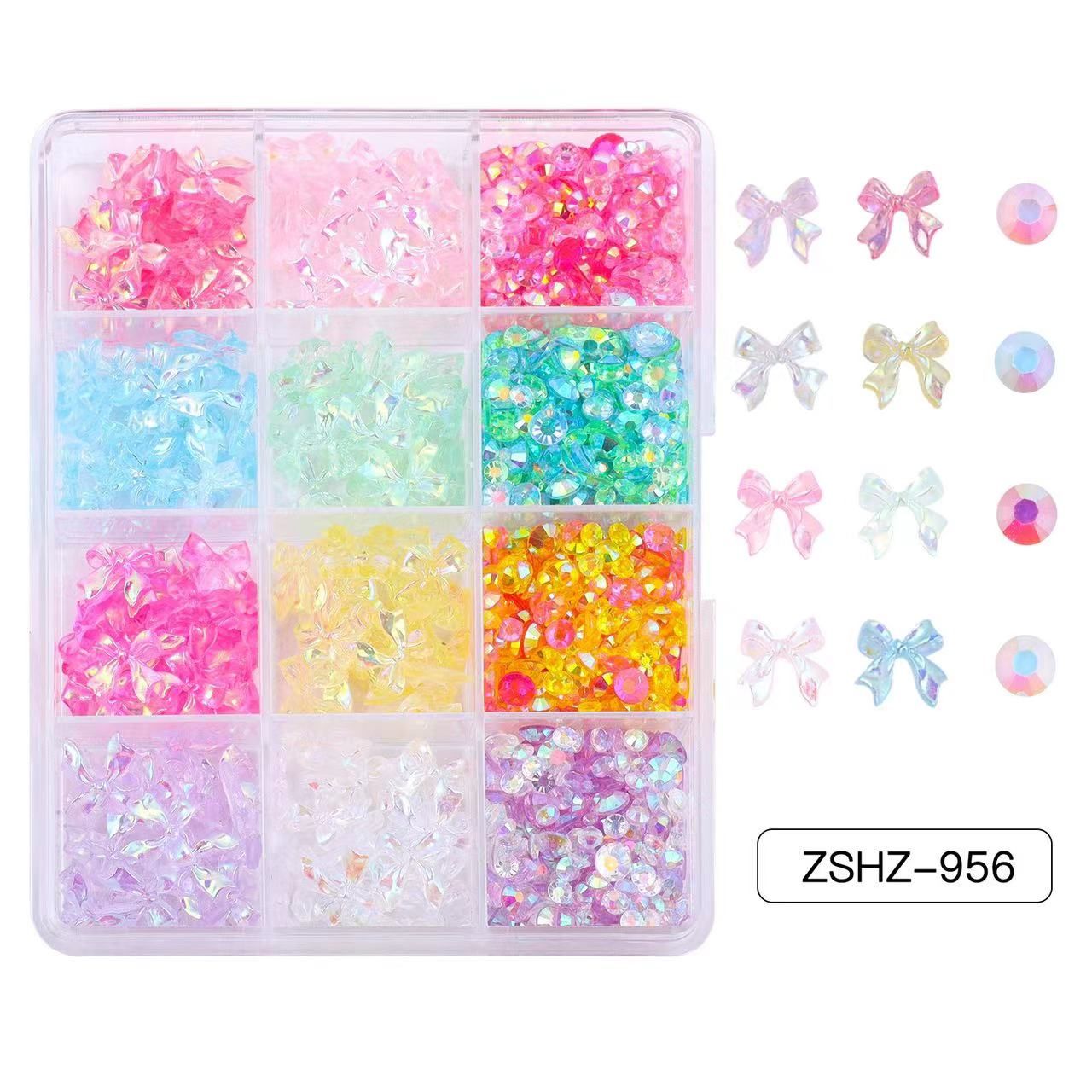 ZSHZ-956/12 grids mix colour bow tie