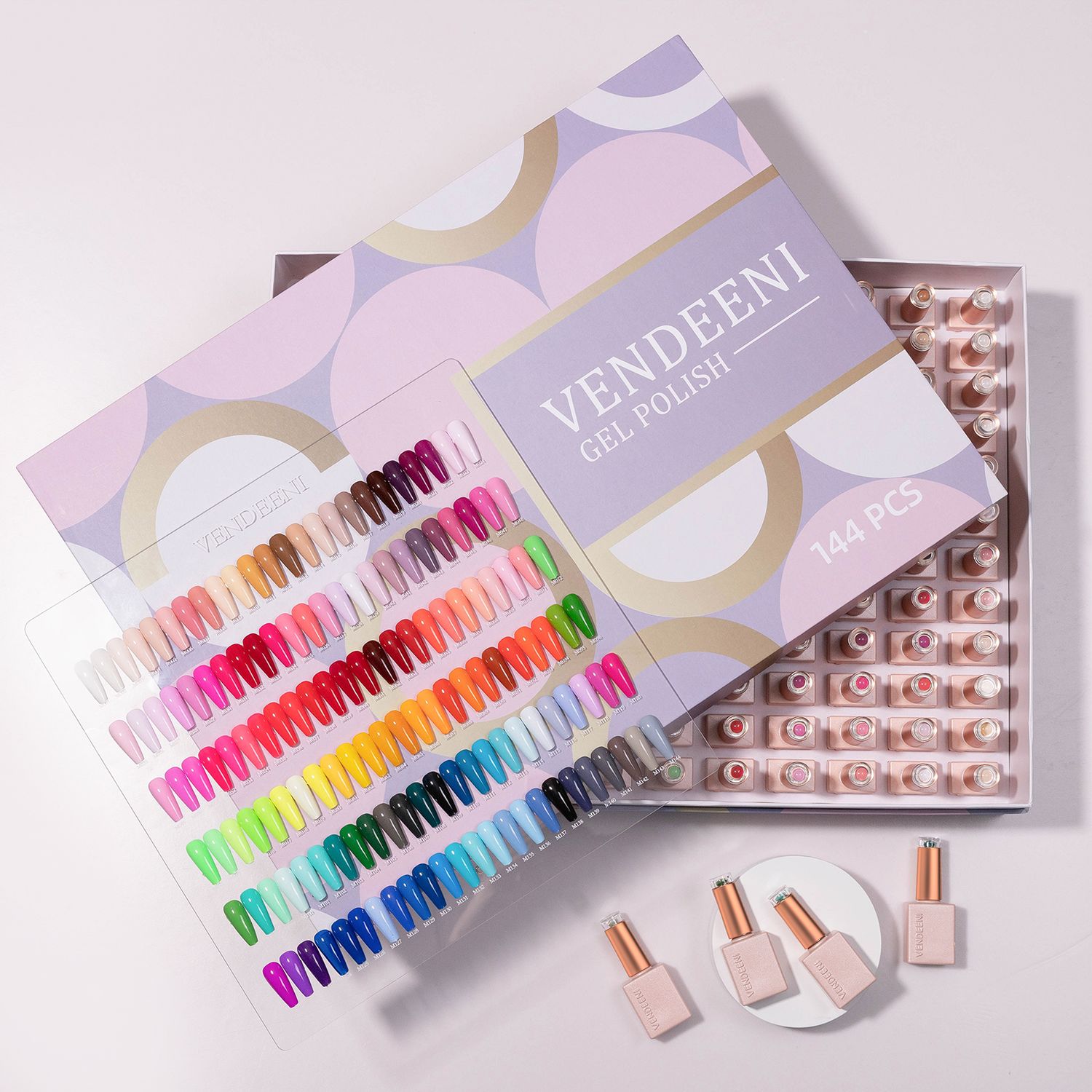 Full set Vendeeni Summer Collection 15ml - 144pcs  with Colour chart