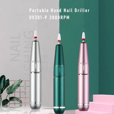 Portable Hand Nail Polish Drill UV301-P 30000RPM USB Cable