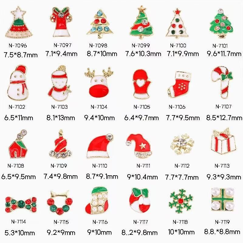 Christmas Rhinestone 2pcs