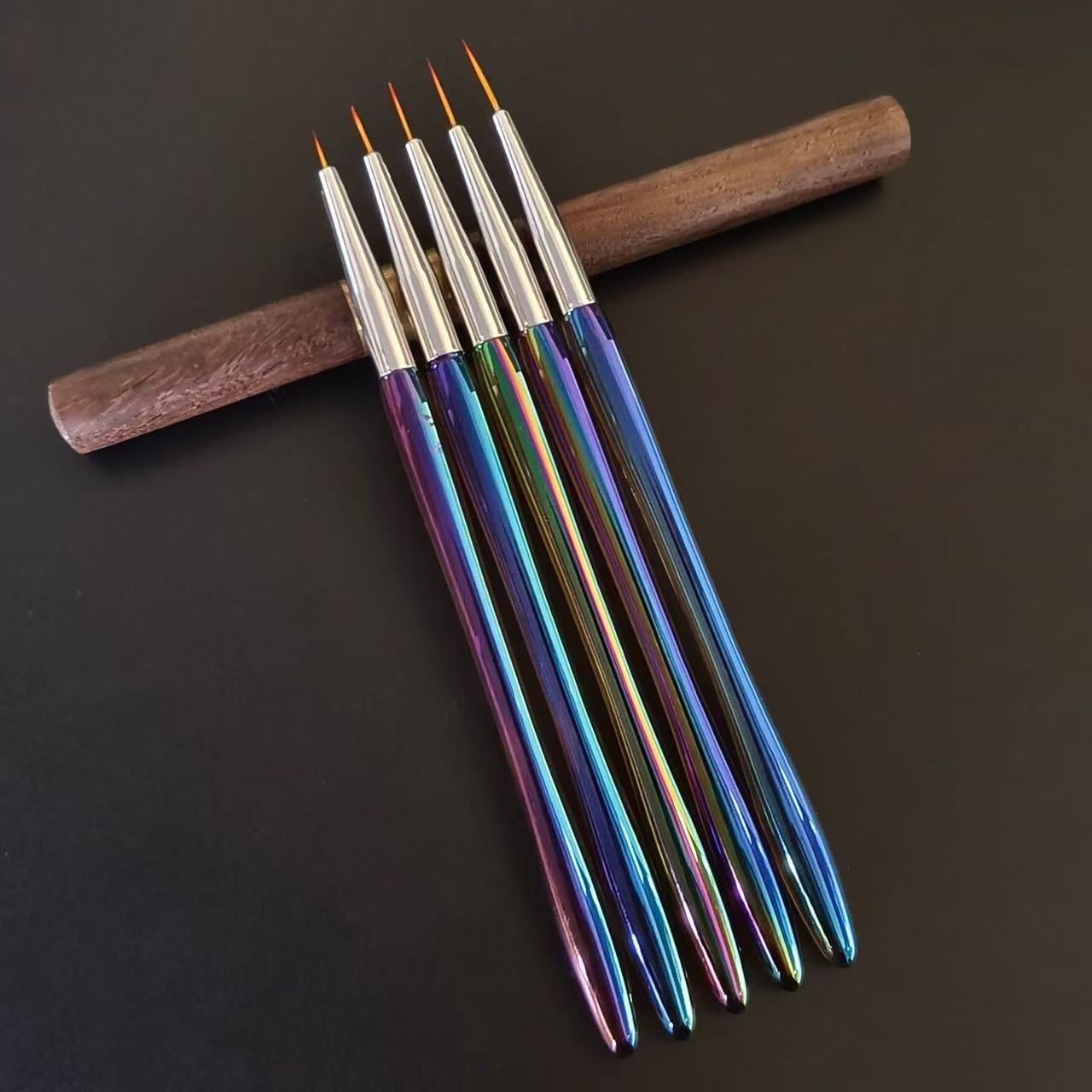 5pcs Rainbow Striping Brush Set