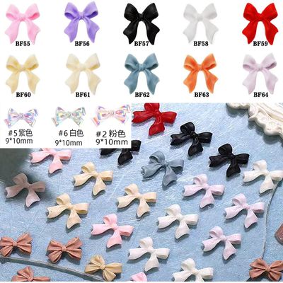 52pcs Bow tie Nail Rhinestone