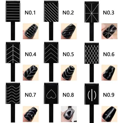 Black Pattern Magnet