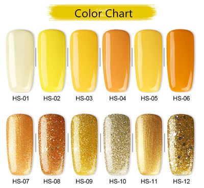 Crazy Promotion - AS 15ml Gel Polish 12 Colours/Set R350 - Yellow Set