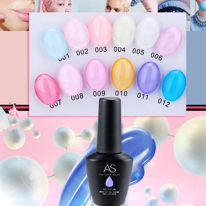 Crazy Promotion - AS 15ml Gel Polish 12 Colours/Set R350 - Ice Set