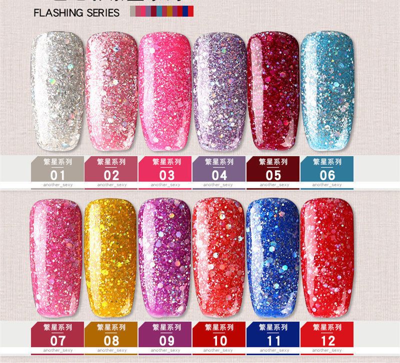 Crazy Promotion - AS 15ml Gel Polish 12 Colours/Set R350 - Star Set