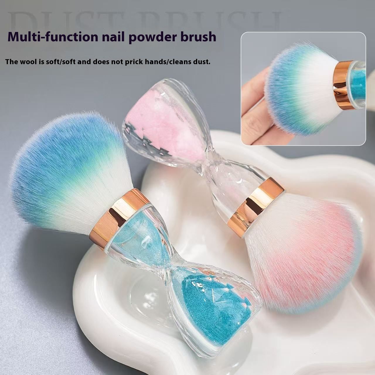 Hourglass Waist Dust Brush-Pink