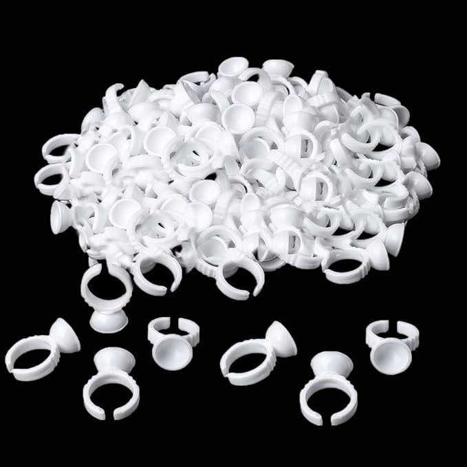 Disposable Eyelashes Glue Ring Holder 200pcs
