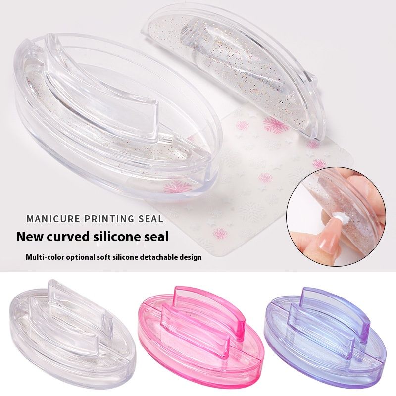 Curved Clear Silicone Stamper