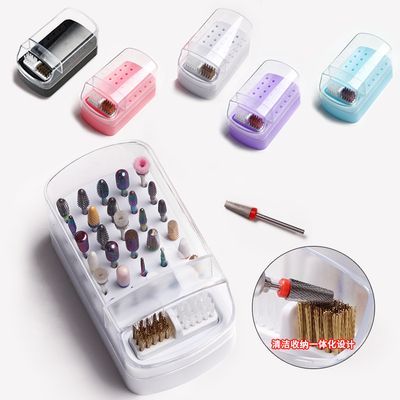 30 holes nail drill bit storage box