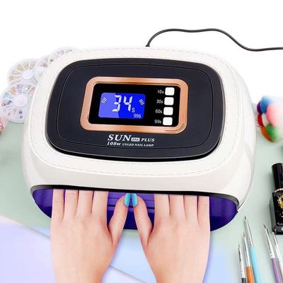 Double Hand Professional Gel Polish LED Nail Dryer Lamp 108W ( 42 LED Beads )