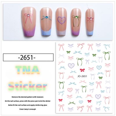Nail Sticker - JO2651 bowtie