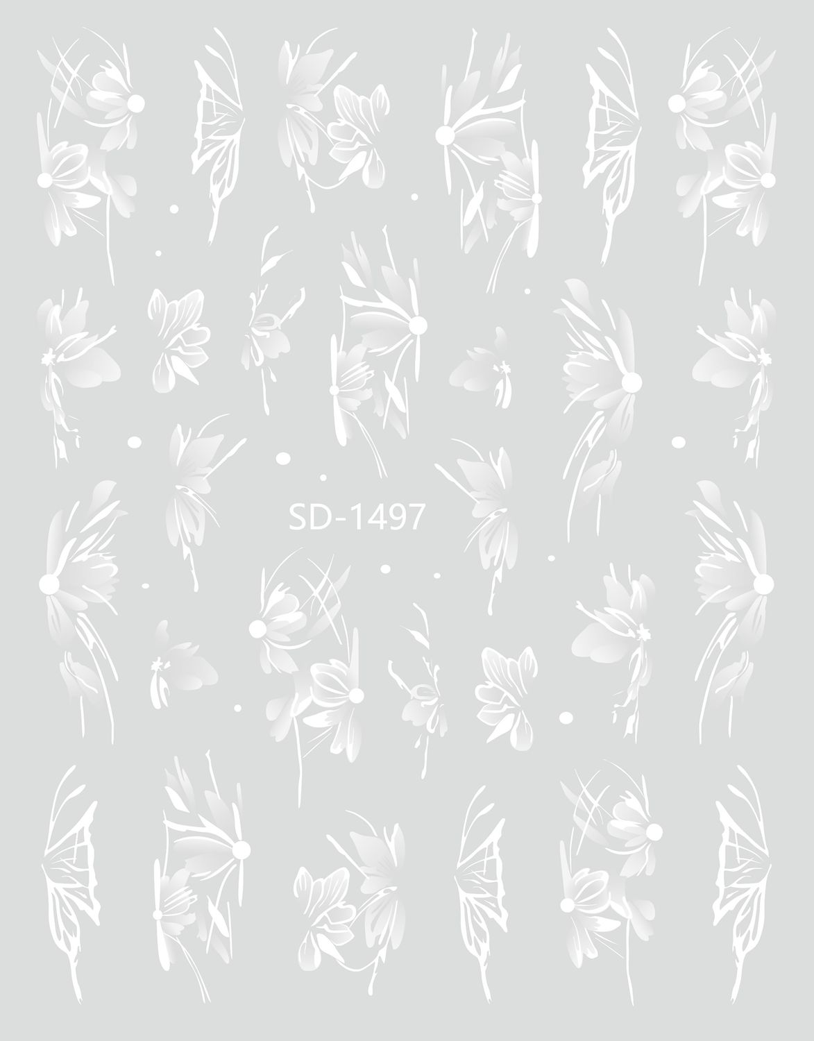 3D relief - style nail sticker - SD1497
