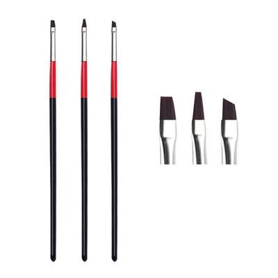3pcs Manicure Brush - Black/Pink
