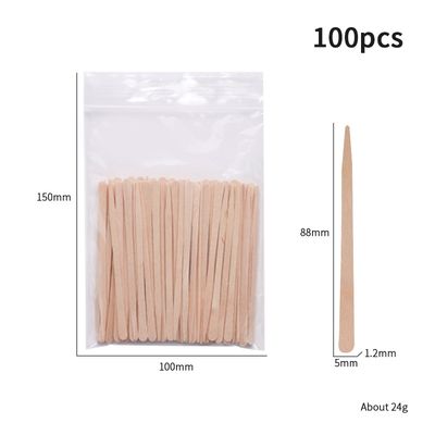 Disposable wooden waxing scraping sticks 100pcs 88*5mm