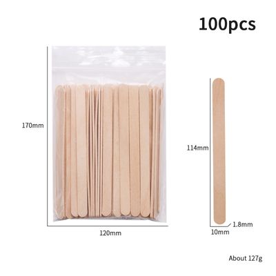 Disposable wooden waxing scraping sticks 100pcs 114*10mm