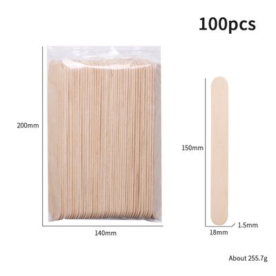 Disposable wooden waxing scraping sticks 100pcs 150*18mm