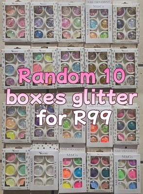 10 boxes nail decorations R99 10 boxes nail decorations R99