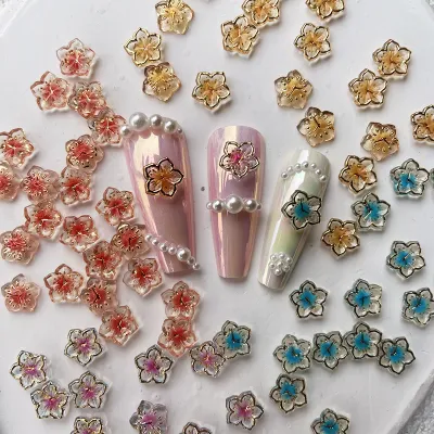 3D Ice Flower Nail Rhinestones 20pcs (Mix Colours )