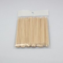 Orange Wooden Sticks 100pcs 7,5cm