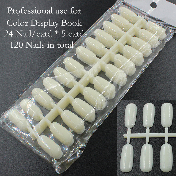 24# Display Board False Nails Swatches (5pcs)