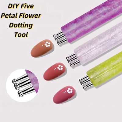 DIY Five Petal Flower Dotting Tool