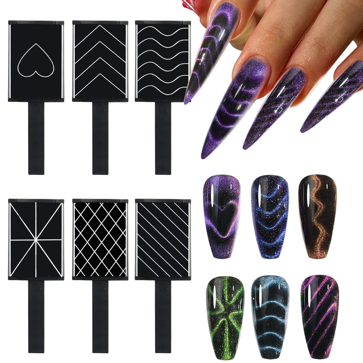 Black Pattern Magnet