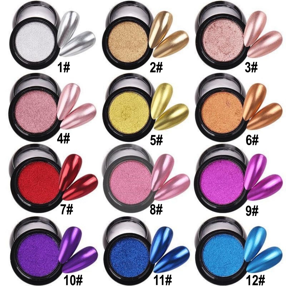 Solid Chrome Mirror Powder