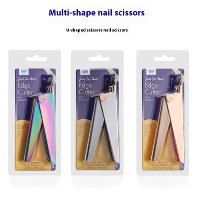 Nail Art U-Shaped Metal Tip Cutter – DIY French Tip &amp; Extension Trimmer for Shaping Nail Tips