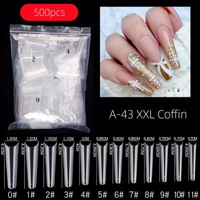 A-43 3XL Coffin Tips 500pcs