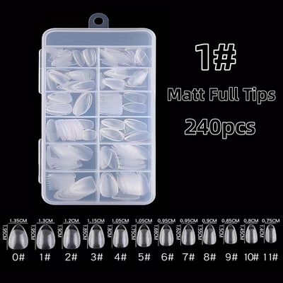 Pre-buffed Nail Tips 24pcs