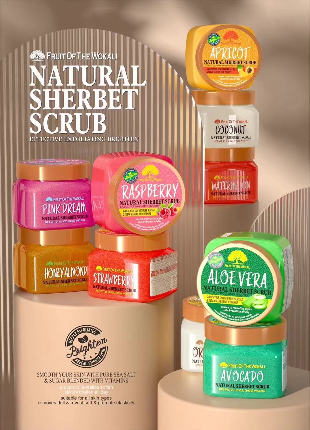Sherbet Body Scrub - 600g