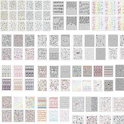 Random Nail Sticker 30pcs (no repeat)