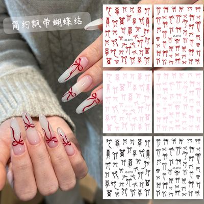 TNA Bowtie Nail Sticker JO2711/2712 8*10cm