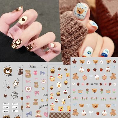 TNA Bear Nail Sticker JO2476-2681 8*10cm