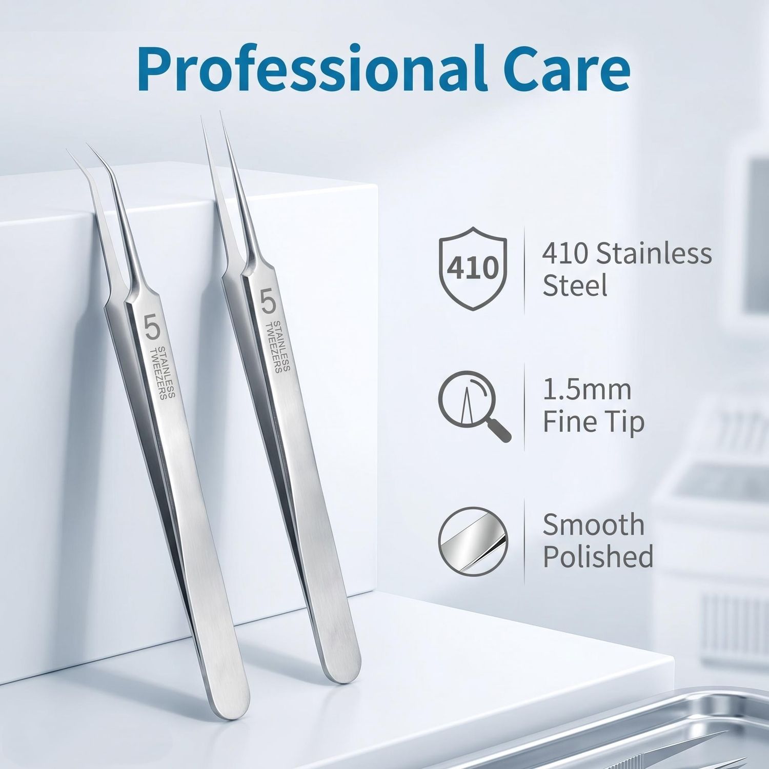 410 stainless steel tweezer