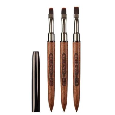 Red Sandalwood Manicure Brush with Lid